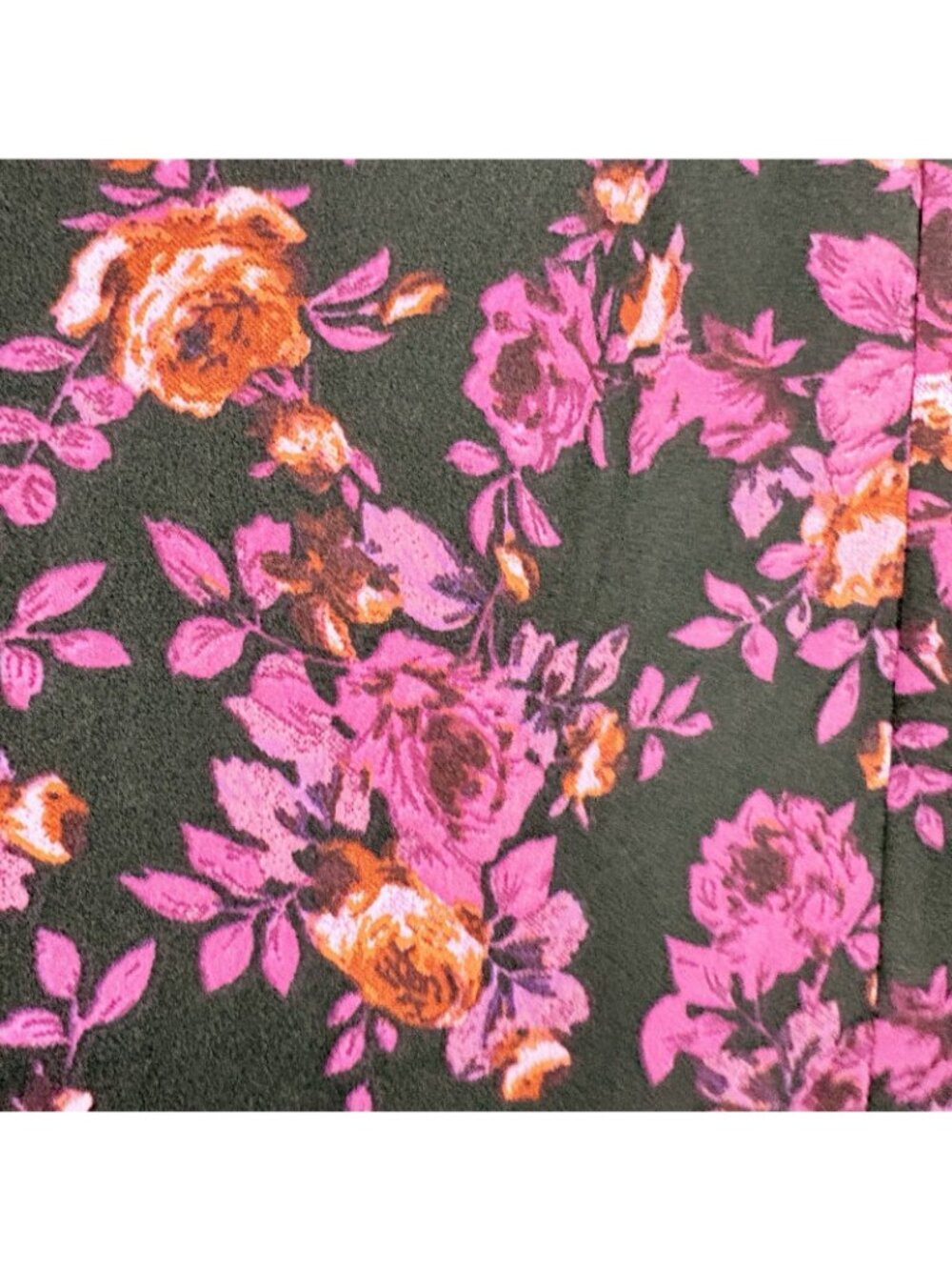 Coldwater Creek Black Pink Floral Reversible Maxi - Picture 5 of 14
